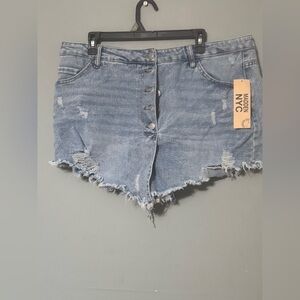 Women's Blue Denim Shorts